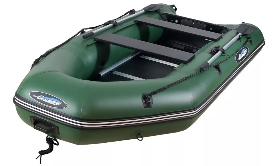 МОТОРНО-ГРЕБНАЯ ЛОДКА ПВХ GLADIATOR А 340 ТК С ФАНЕРНЫМ ПОЛОМ в Люберцах