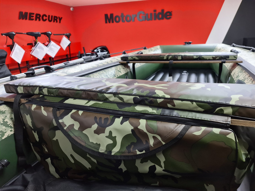 КОМПЛЕКТ МЯГКИХ НАКЛАДОК С СУМКОЙ ДЛЯ ЛОДОК 105Х20 КАМУФЛЯЖ в Люберцах