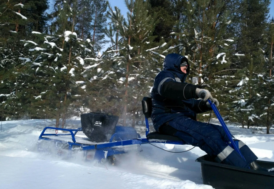 Мотобуксировщик толкач Альбатрос-XL8 с модулем. С фарой, тележки в Люберцах