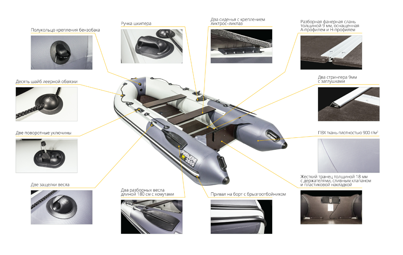 Лодка Ривьера Компакт 3600 СК в Люберцах
