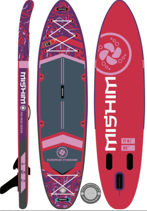 SUP (САП) Доска MISHIMO PRO-MAX Viva Magenta 10.8’ (330см) в Люберцах
