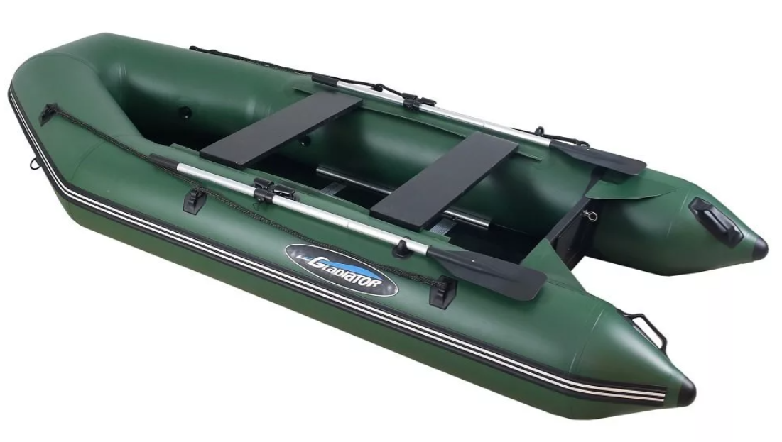 МОТОРНО-ГРЕБНАЯ ЛОДКА ПВХ GLADIATOR А 340 ТК С ФАНЕРНЫМ ПОЛОМ в Люберцах