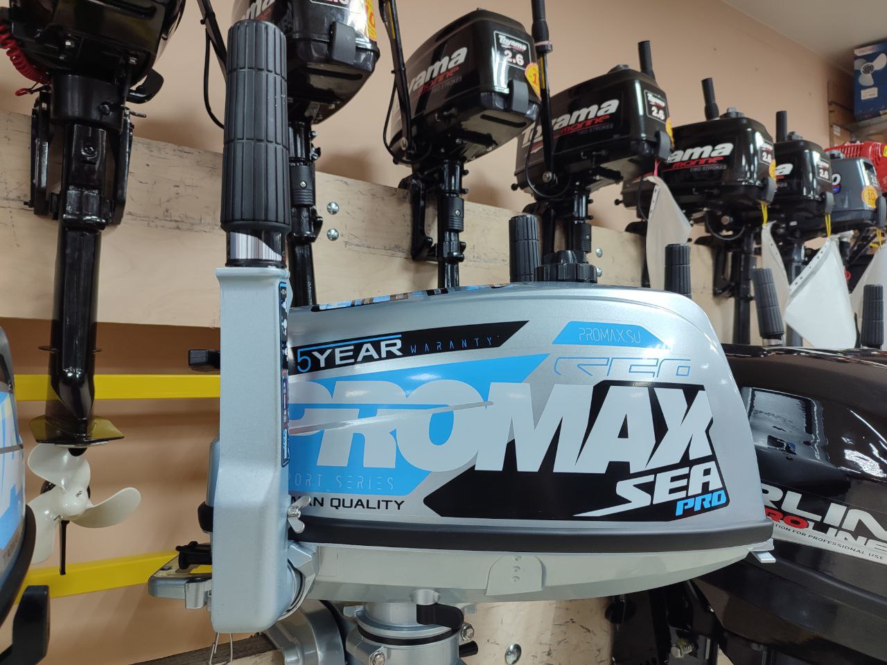 Лодочный мотор PROMAX SP5FHS (внешний бак 12 л) в Люберцах