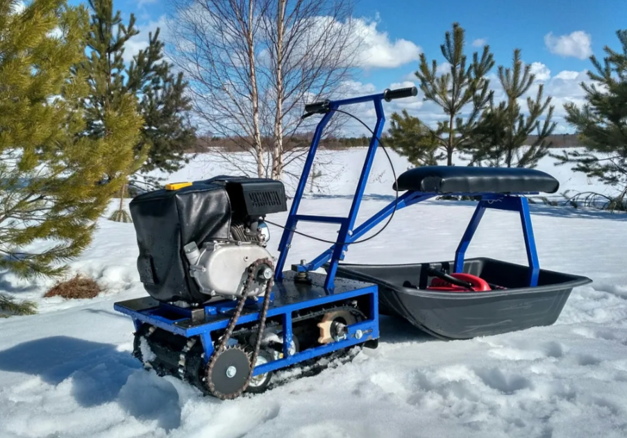 Мини-мотобуксировщик Альбатрос-М с фарой в Люберцах